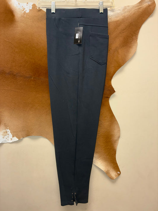 590J Southern Lady Women's Jitterbug Ponte Ankle Pant - Charcoal