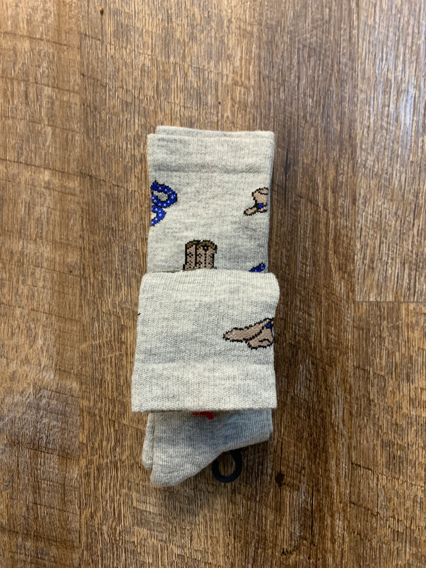 Wrangler Kid's Cactus and Cowboy Hat Socks 2 pack