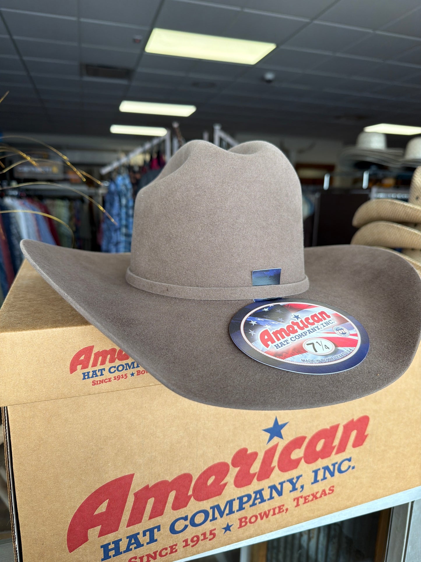 American Hat Company 7X Pecan 7 1/4