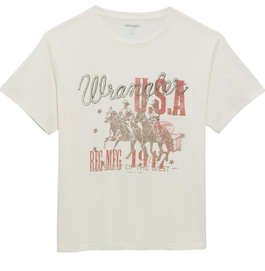 112361887 - Wrangler Retro Graphic Short Sleeve T-Shirt - Girlfriend Fit