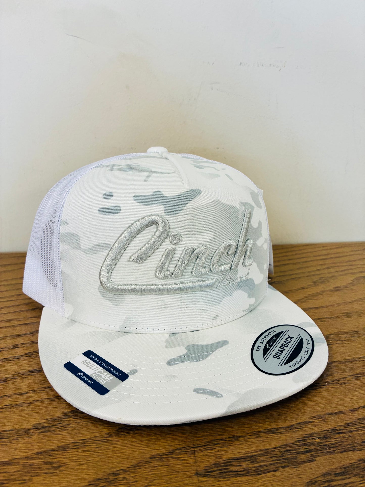 MCC0600620 Cinch Mens White Trucker Cap