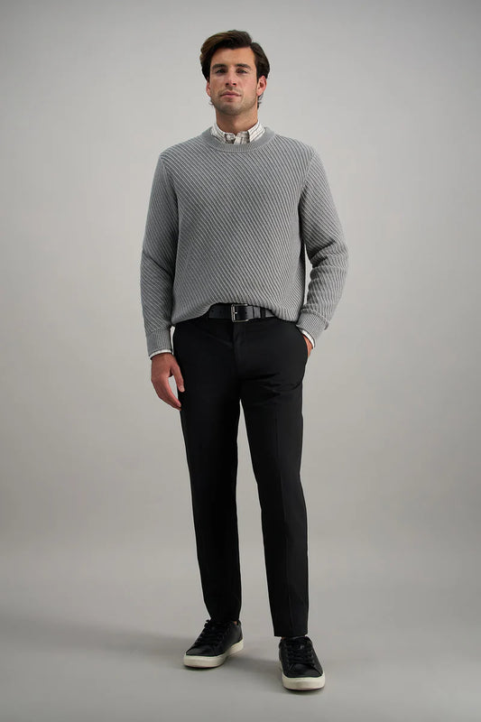 HC71080 Men's Haggar Straight Fit Cool Right Pant 001 Black