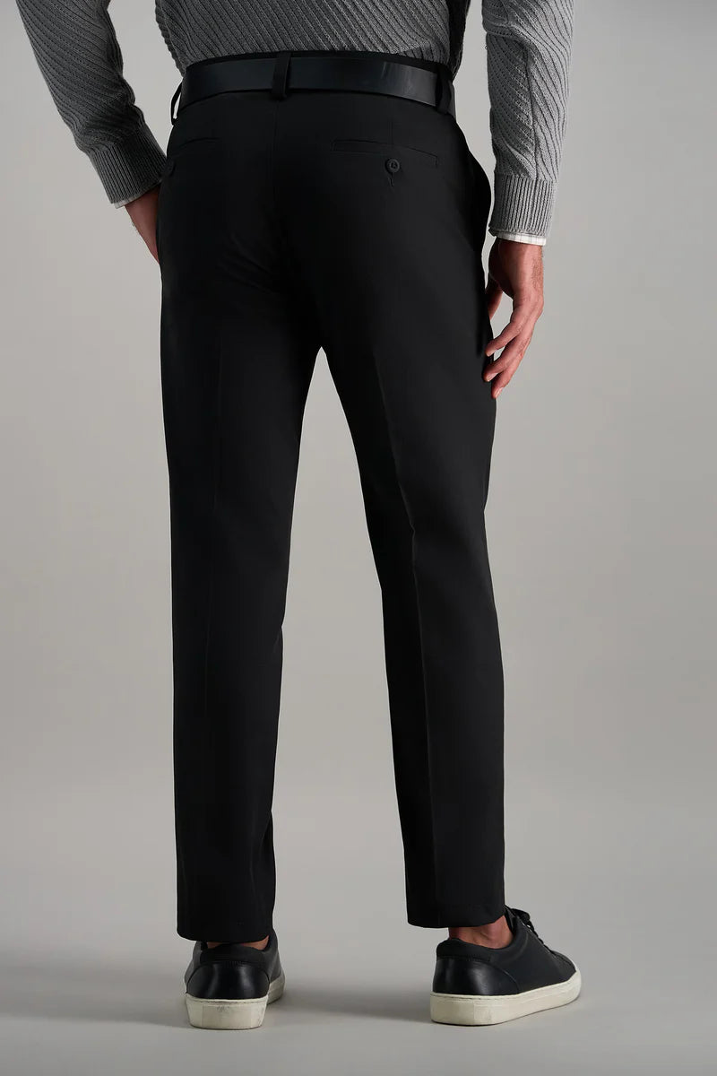 HC71080 Men's Haggar Straight Fit Cool Right Pant 001 Black