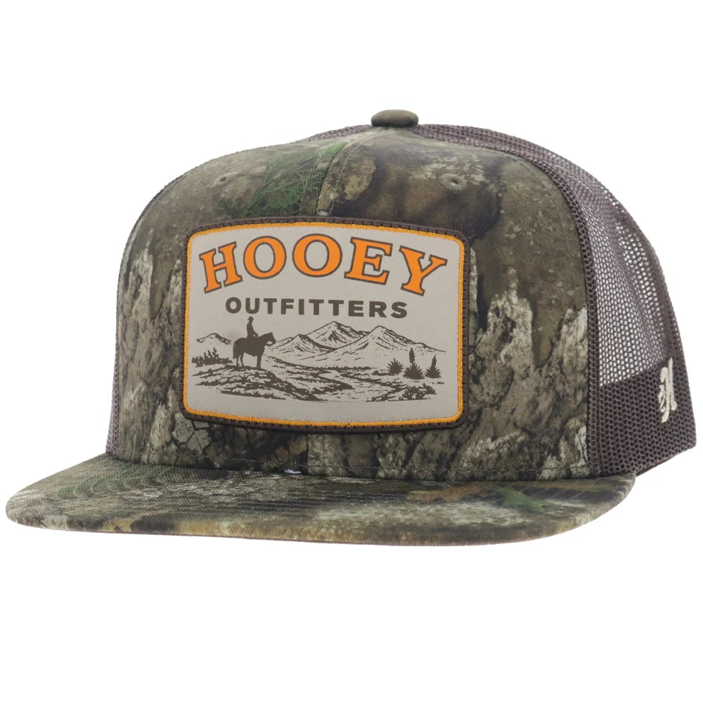 6049T-CABR Hooey Backcountry Trucker Hat - Camo/Brown