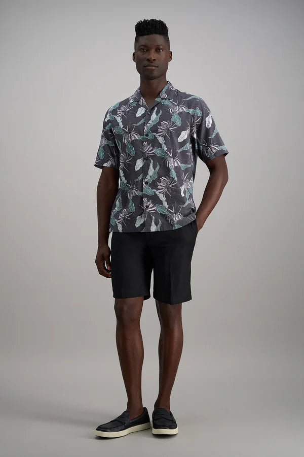 HS00438 Men's Haggar Cool 18 Pro Shorts 001 Black