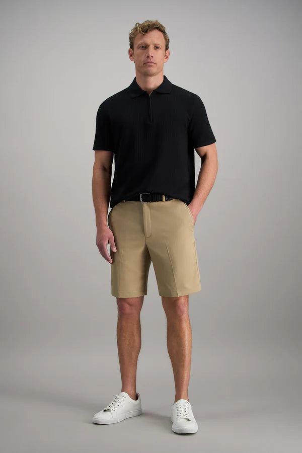 HS00438 Men's Haggar Cool 18 Pro Shorts 290 Khaki