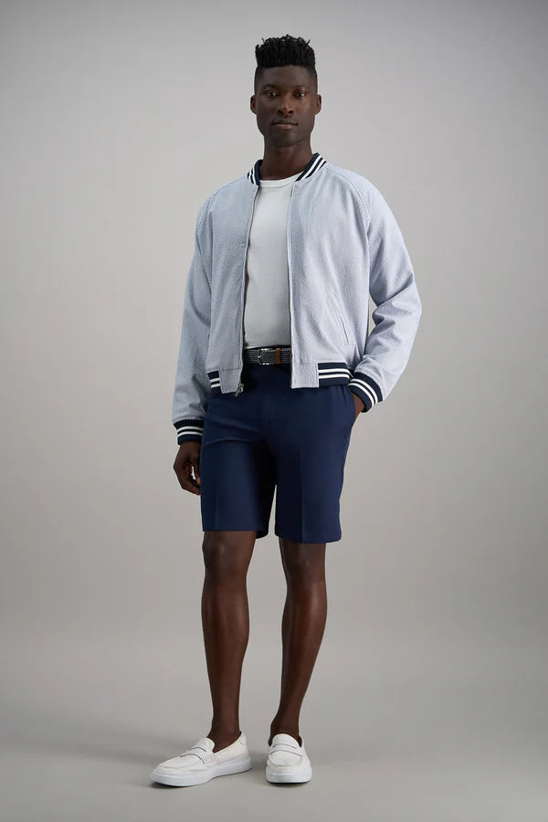 HS00438 Men's Haggar Cool 18 Pro Shorts 410 Navy