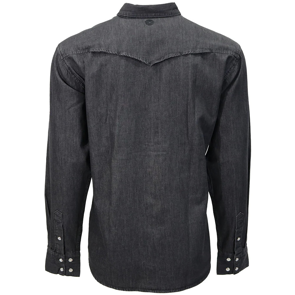 HT1879BK Hooey Black Chambray Shirt