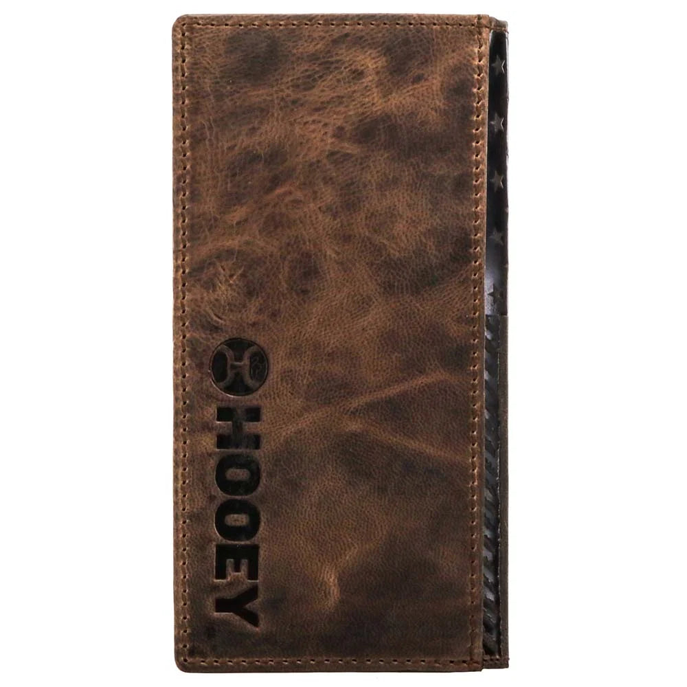 HW003-BRBK Hooey Liberty Roper Embossed Rodeo Wallet with Rivet