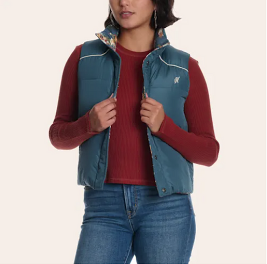 HV139NVPR Hooey Ladies Reversible Puffer Vest