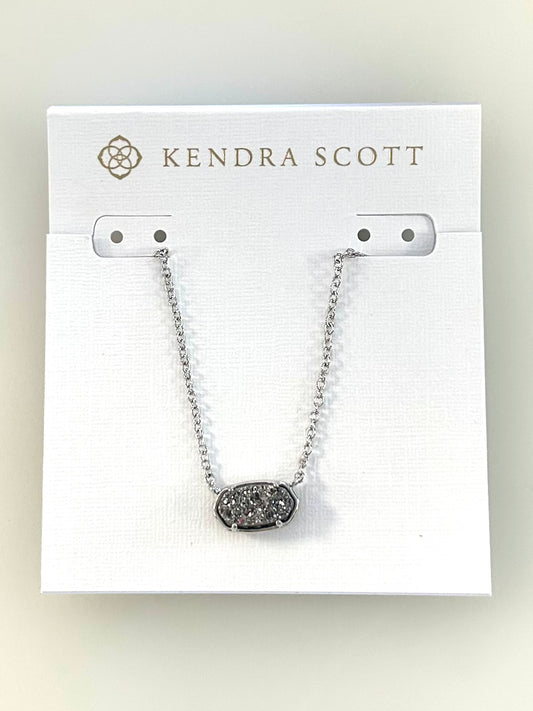 9608851614 Grayson Short Rhod Plat Drusy Kendra Scott