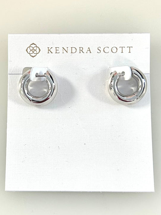 9608852689 Mikki Huggie ER Rhod Hoop Kendra Scott