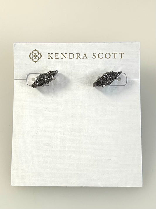 4217713885 Brook Rhod Plat Drusy Studs Kendra Scott