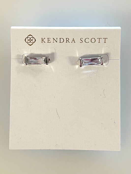 9608862291 Fletcher Rhodium Earrings Kendra Scott