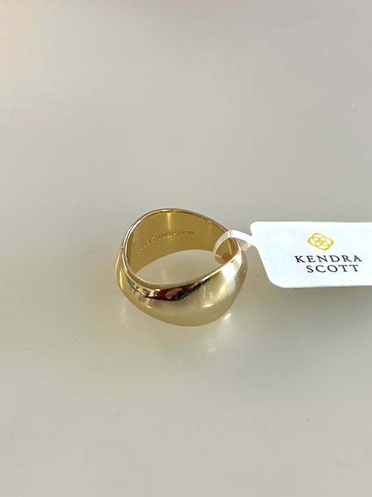 9608875653 Kendra Scott KAIA Band Ring Gold Metal