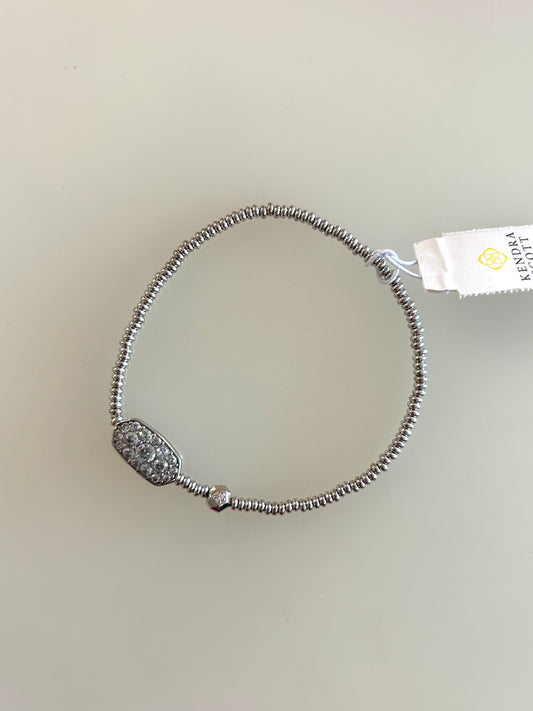 9608802929 Grayson Stretch Bracelet Silver Kendra Scott