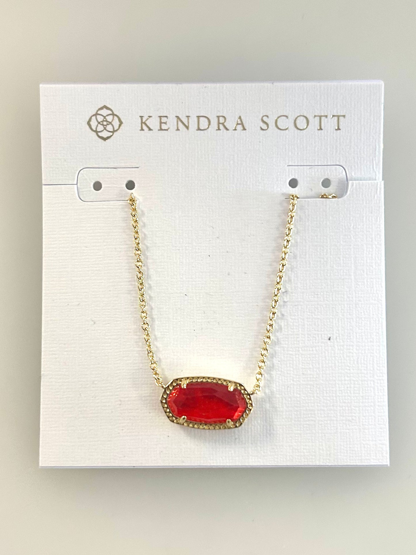 9608800209 Elisa Gld Red Illusion Necklace Kendra Scott
