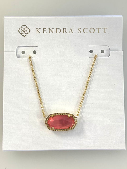 9608864837 Elisa Gold Coral Necklace Kendra Scott