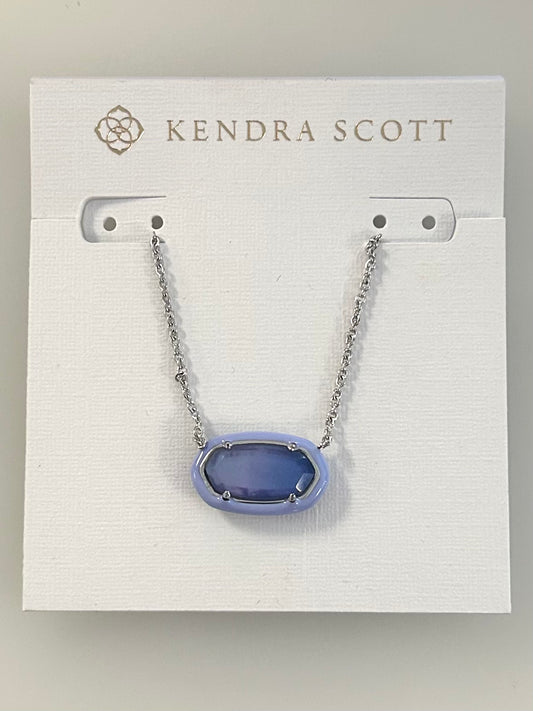 9608853052 Elisa Enamel Lavendar Rhodium Kendra Scott