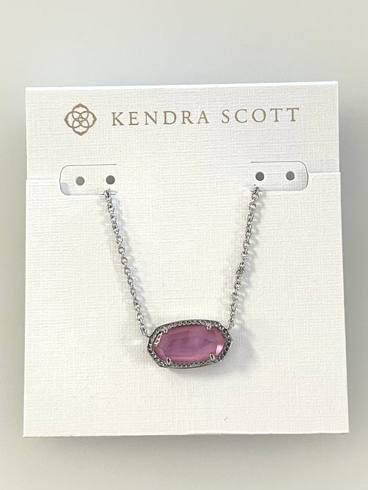 9608800211 Elisa Rhodium Azalea Necklace Kendra Scott