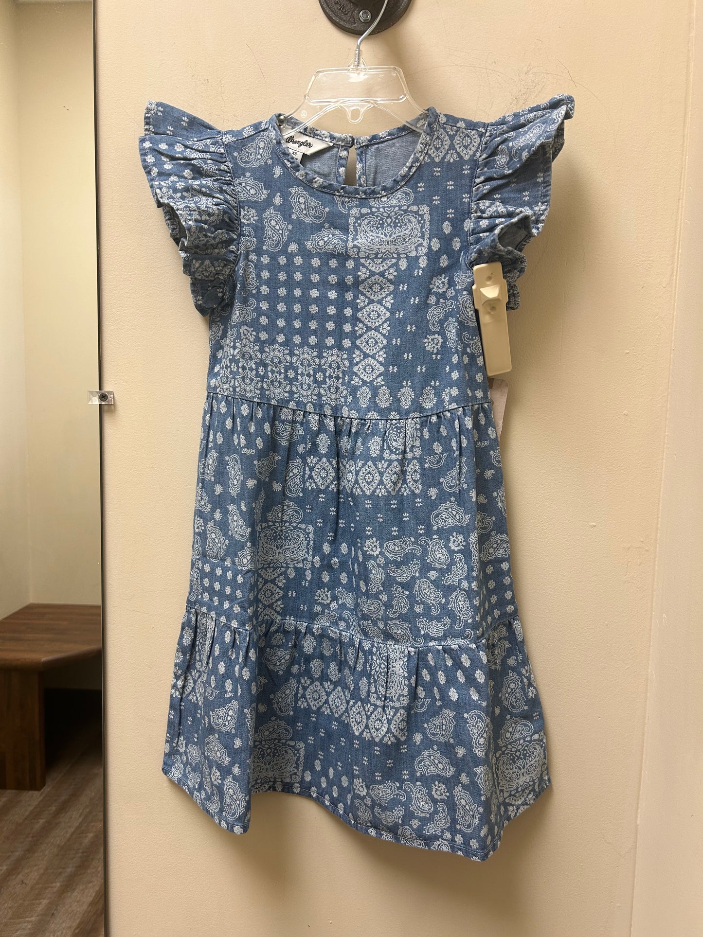 112365062 - Girls Western Dress - Denim