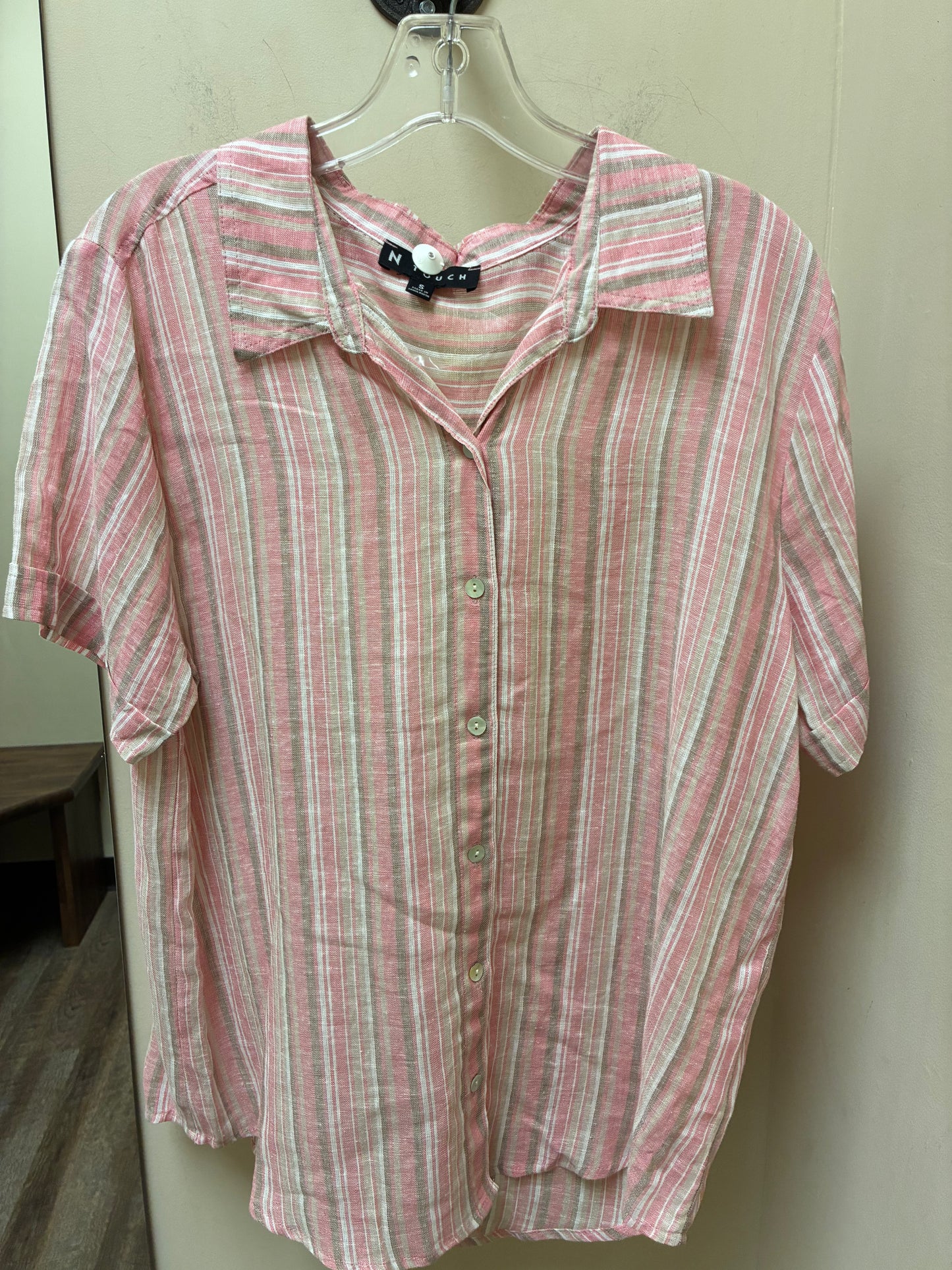 S2003 Southern Lady Terra Rosa Khaki Linen/Rayon Blouse