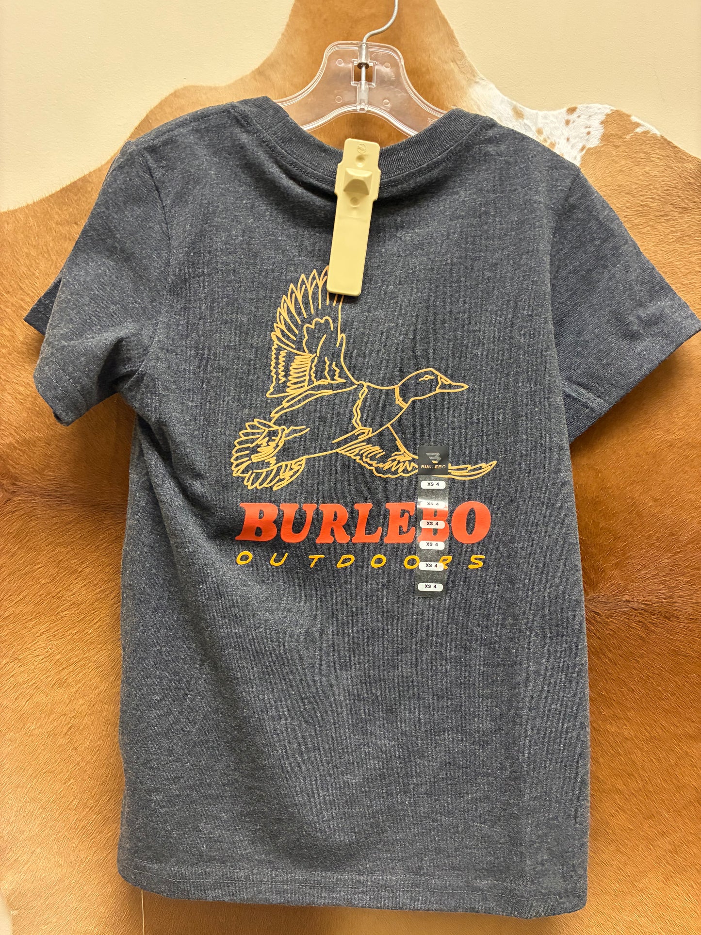 Y-SST-DKW-BLK Burlebo Duck Wild Black Heather Tee