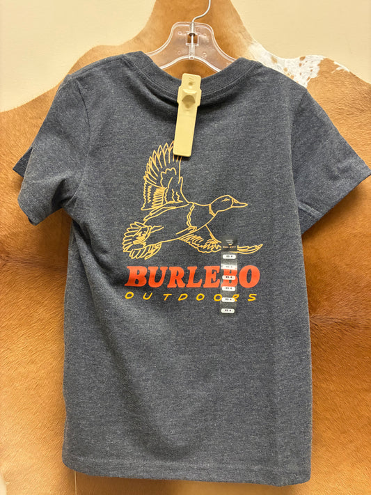 Y-SST-DKW-BLK Burlebo Duck Wild Black Heather Tee