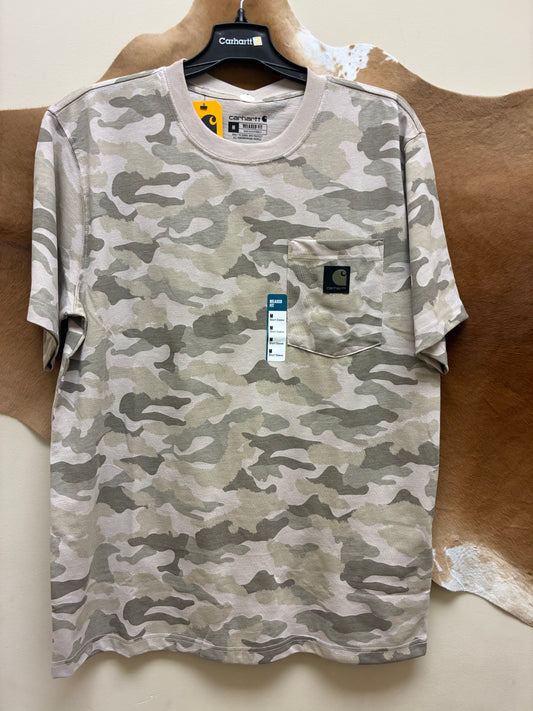 107298-A51 Carhartt Men's Irvine Relaxed Camo Pocket T-Shirt