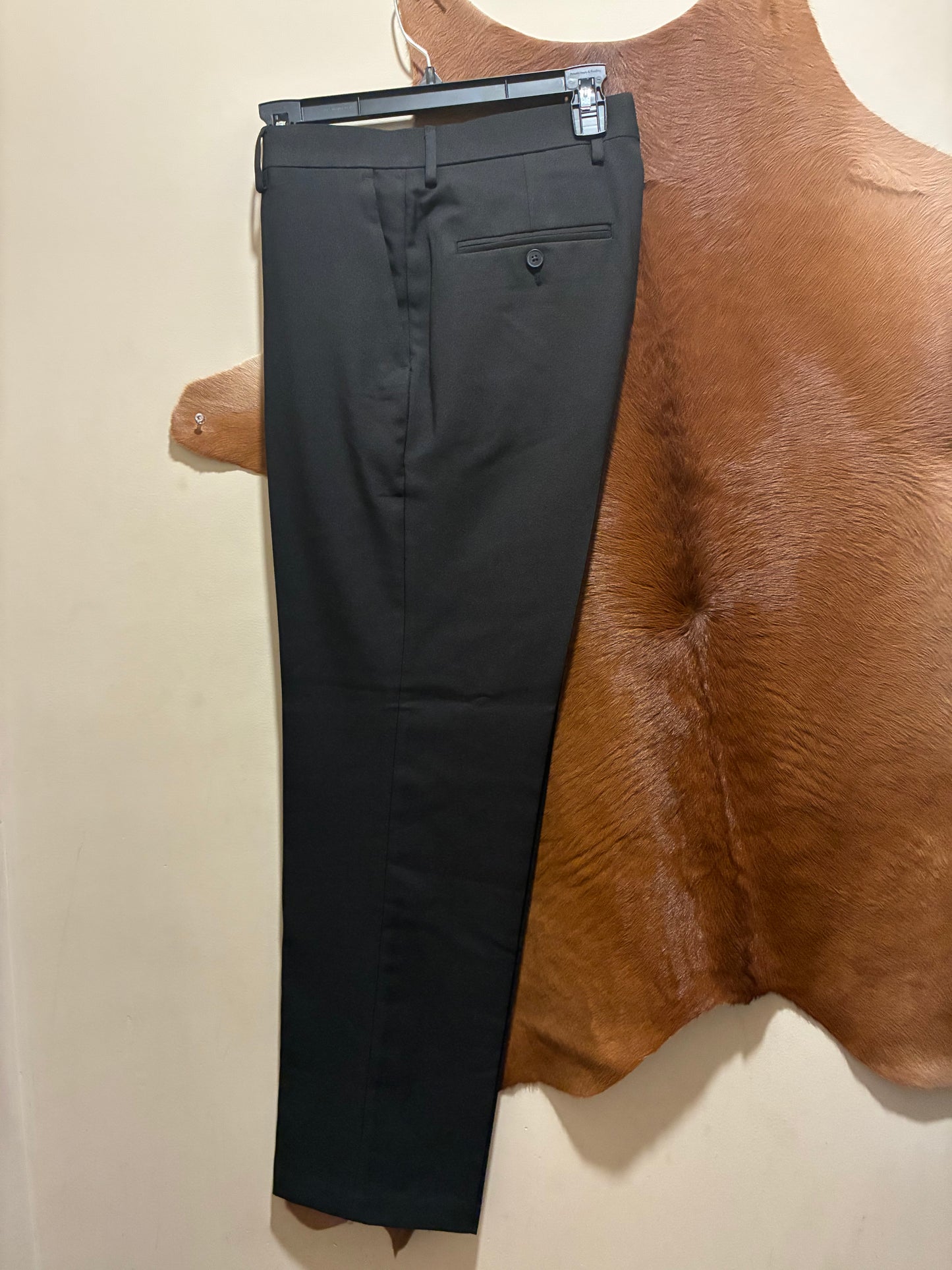 HC91000 001 Black Haggar Pants Big&Tall