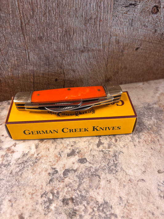 EM2567064060-GC German Creek Orange Folding Pocketknife