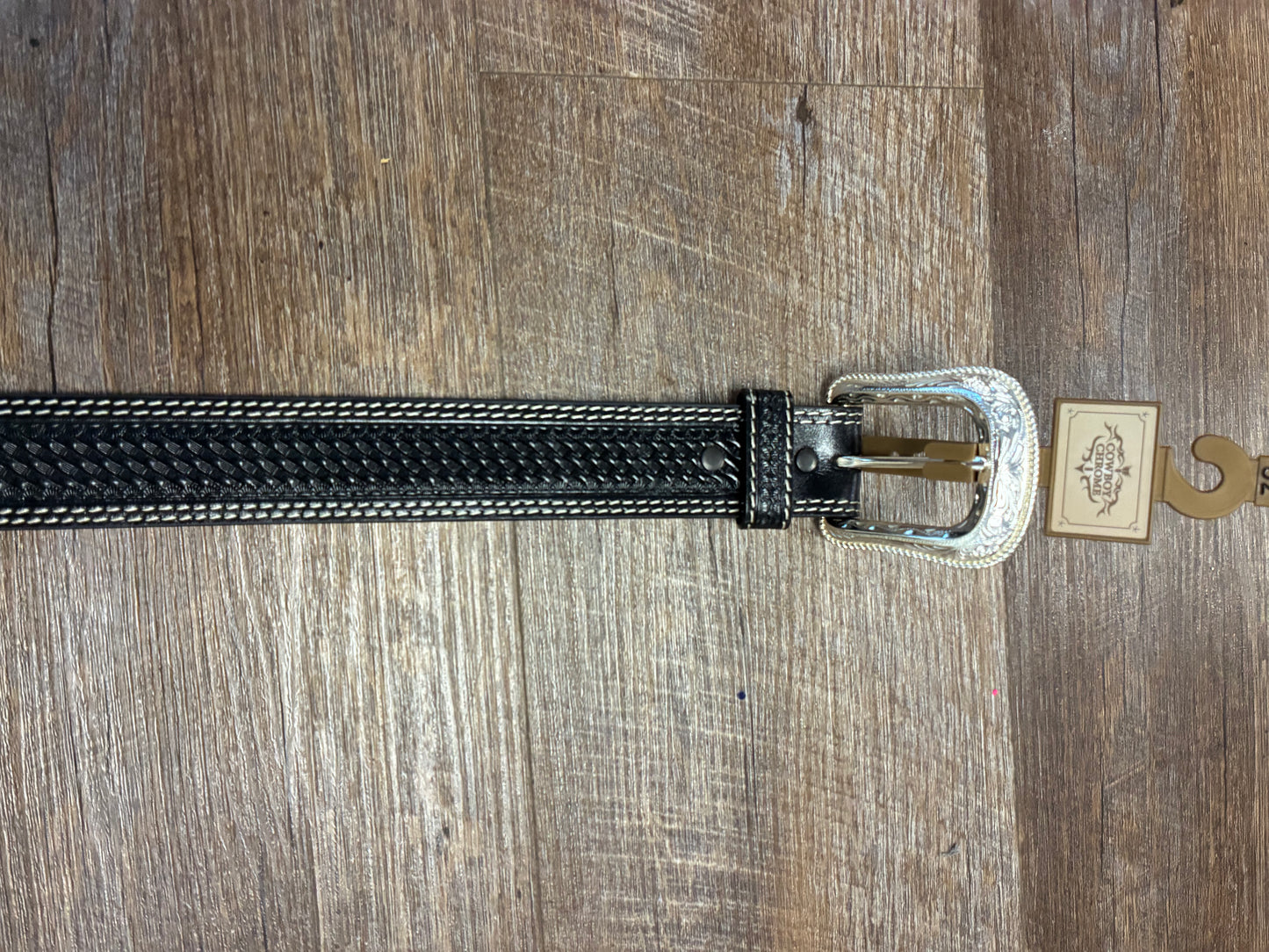 1001 Cowboy Chrome Men's Belt