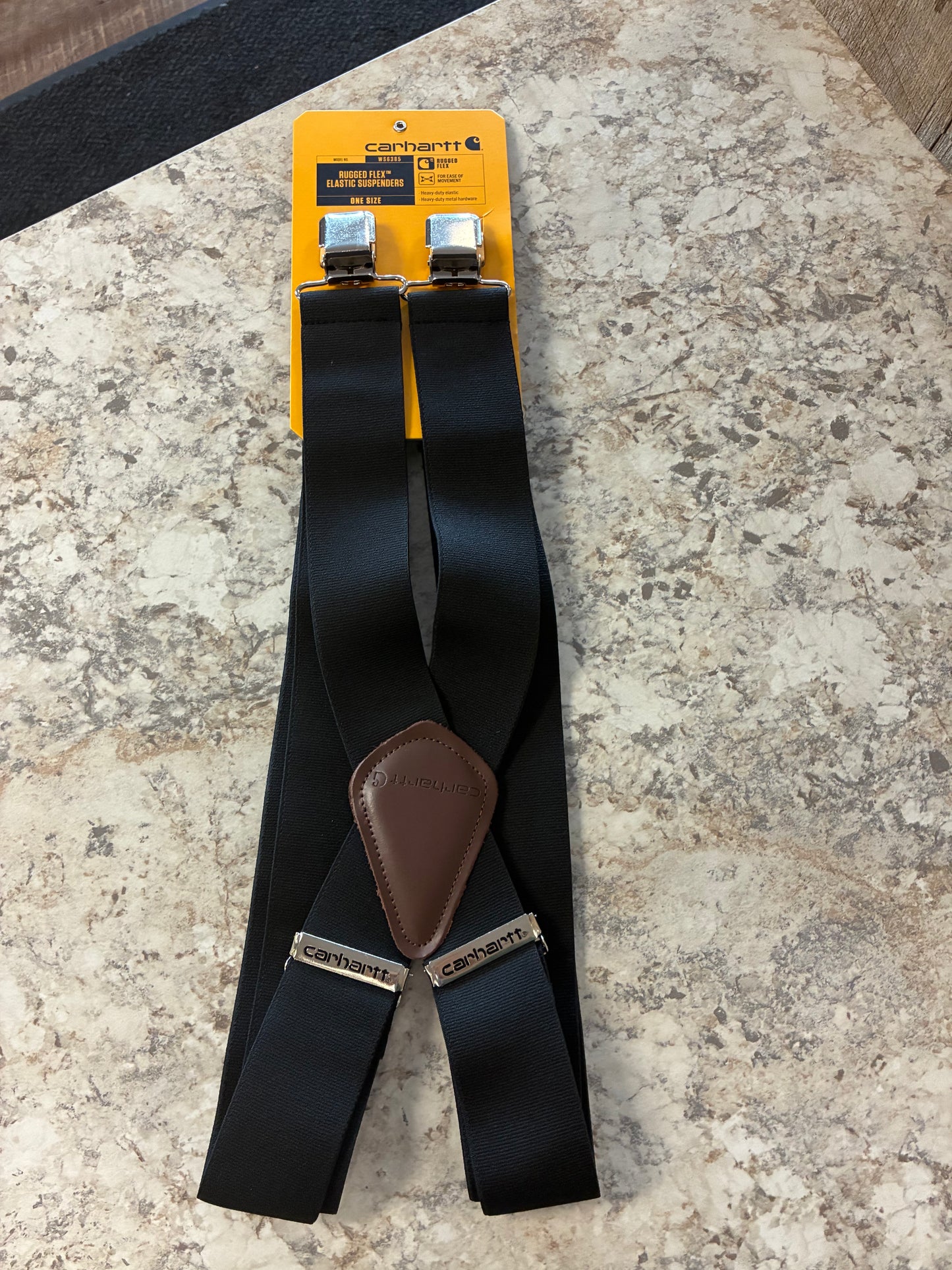 A000638500199 Carhartt Rugged Flex Elastic Suspender - Black