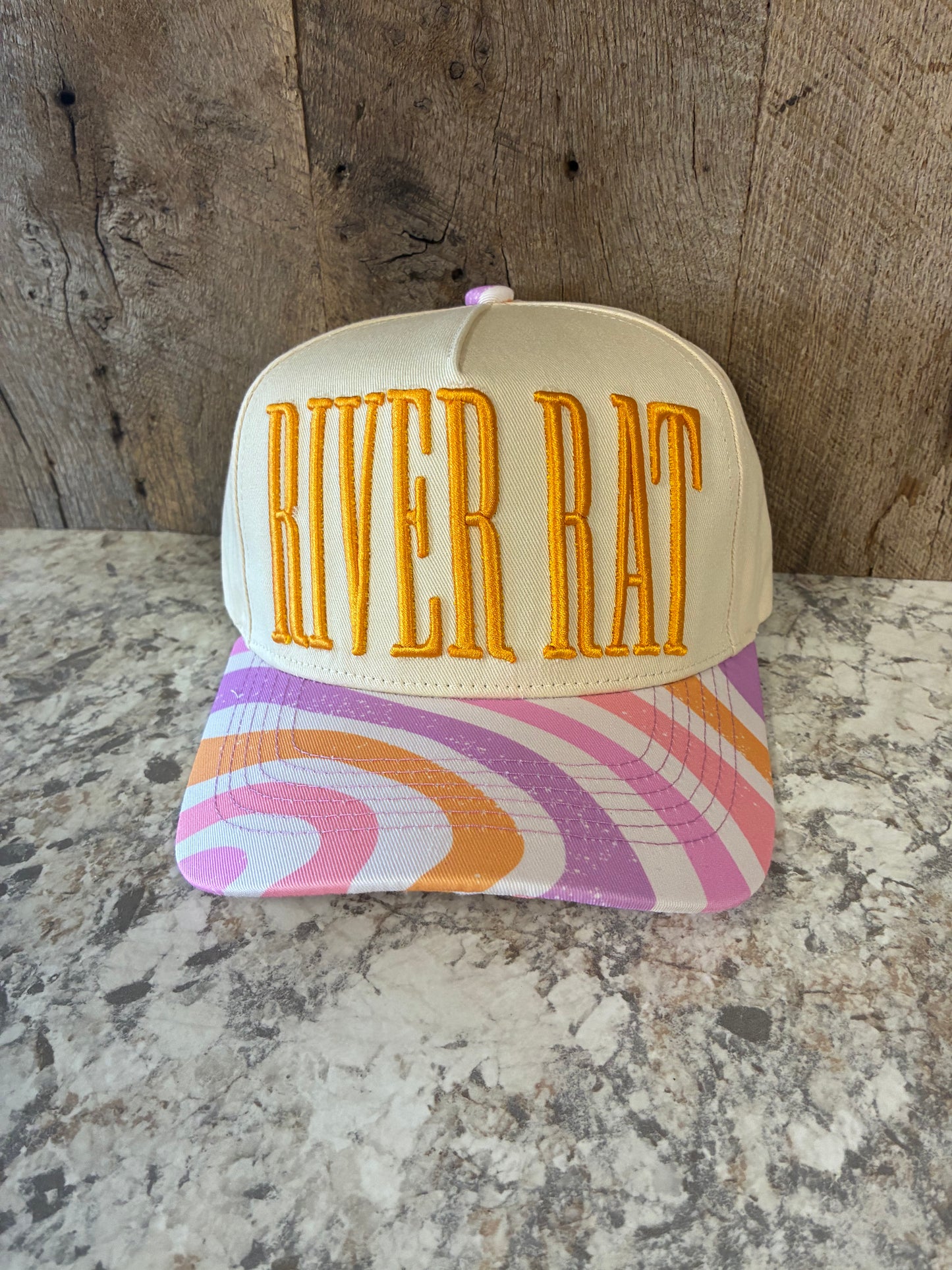 Summer Tees River Rat Printed Bill Canvas Cap - Ladies