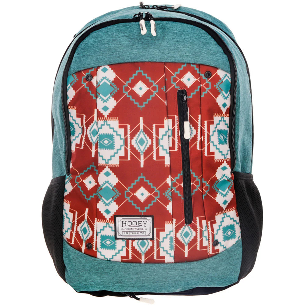 BP2602TLRU Hooey Rust & Teal Aztec Pattern - Rockstar Backpack