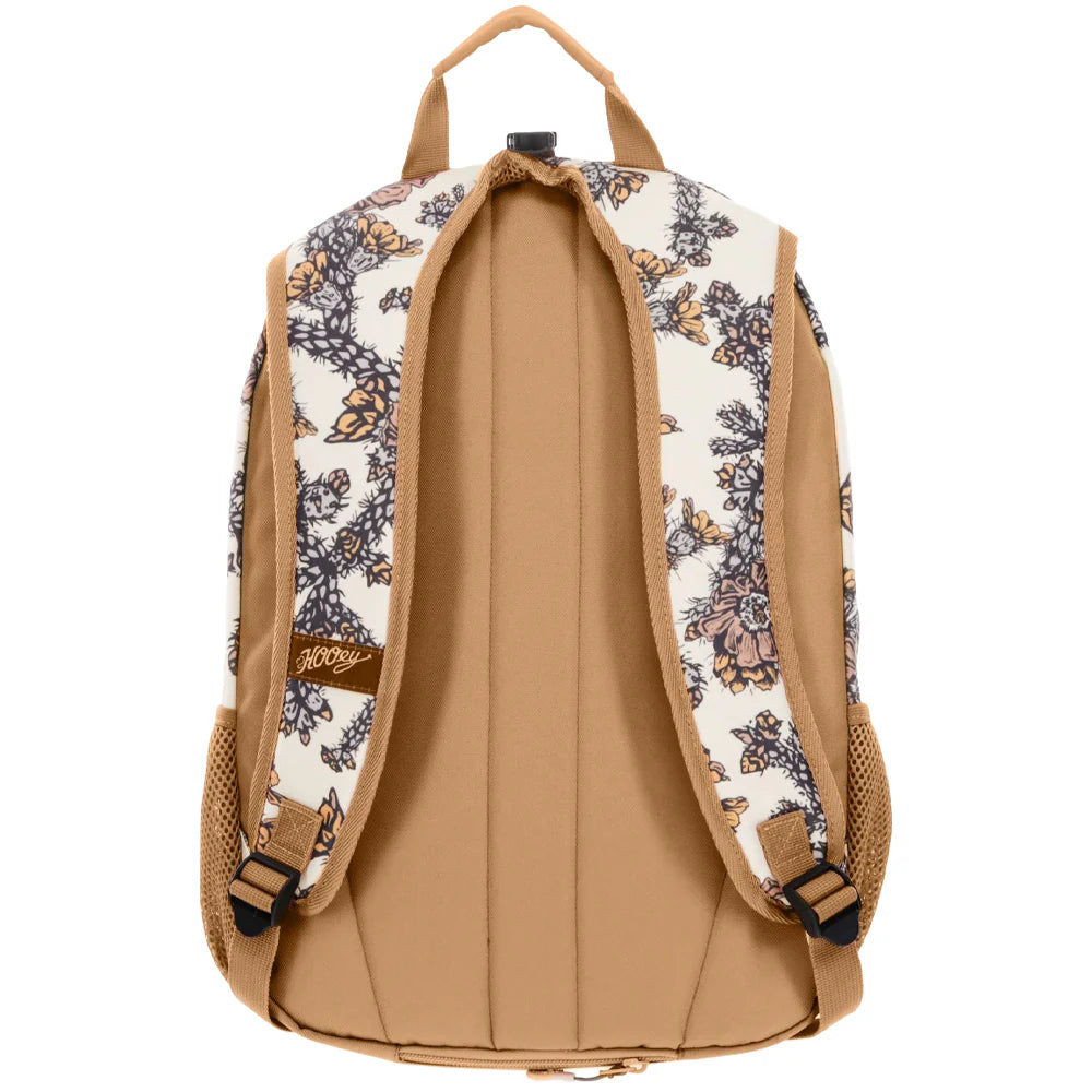 BP2602TNFL HooeyTan & Cream Floral Pattern - Rockstar Backpack
