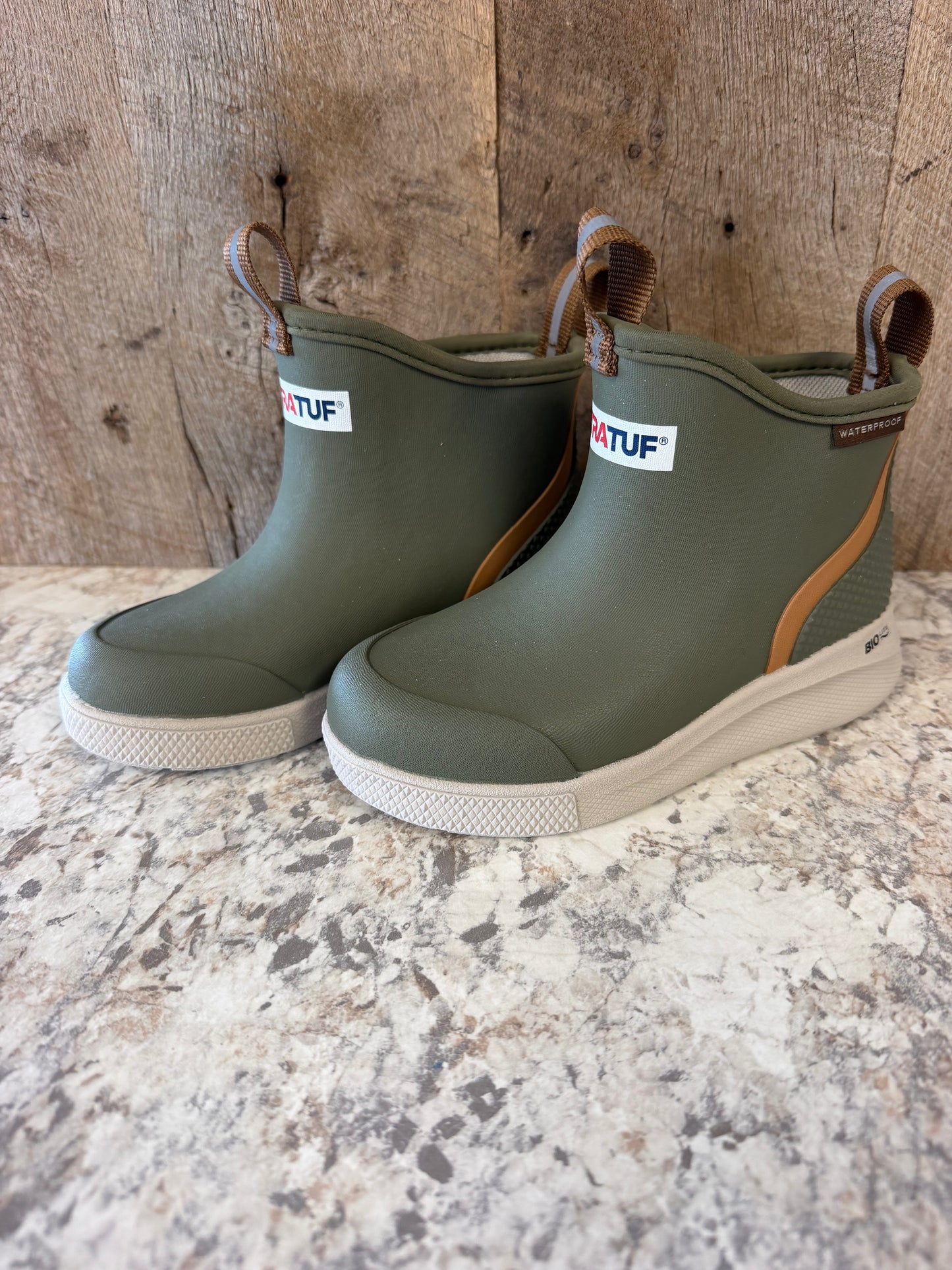 XKADS300 XtraTuf Kid's 4" Sport Deck Boot - Olive