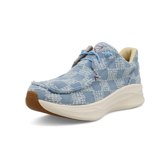 WCAU026 Twisted X Women's Feather X Casual Shoes Distressed Denim