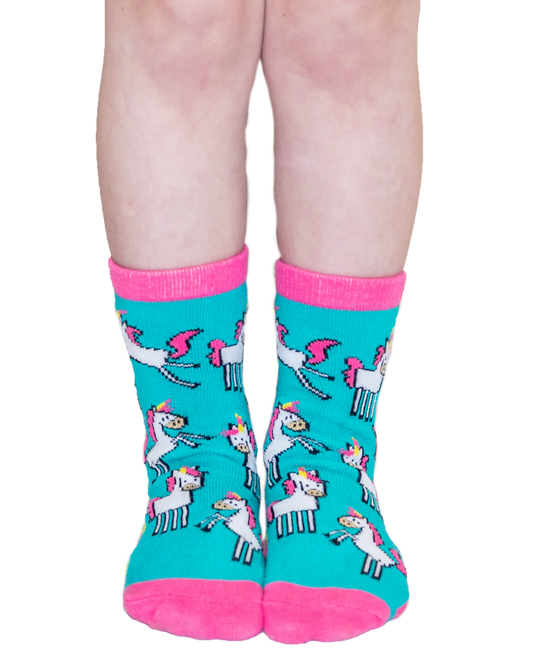 KSK327L Lazy One Unicorn Kid Socks