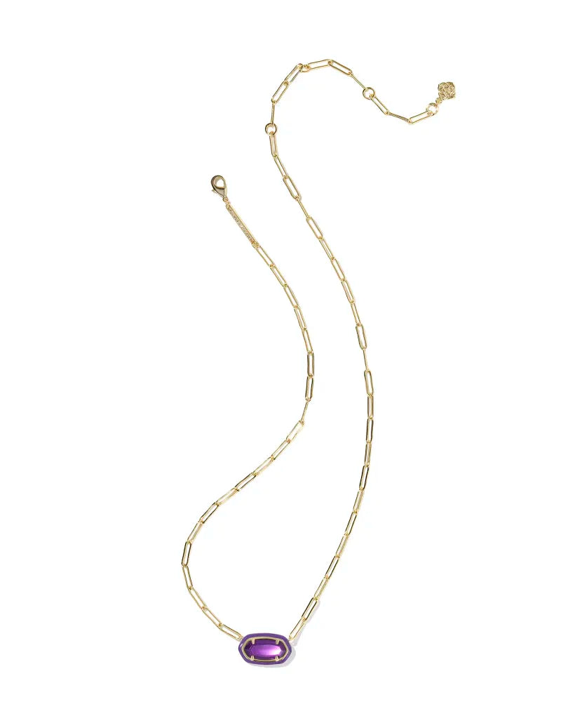 9608880396 Kendra Scott Elisa Gold and Purple Necklace