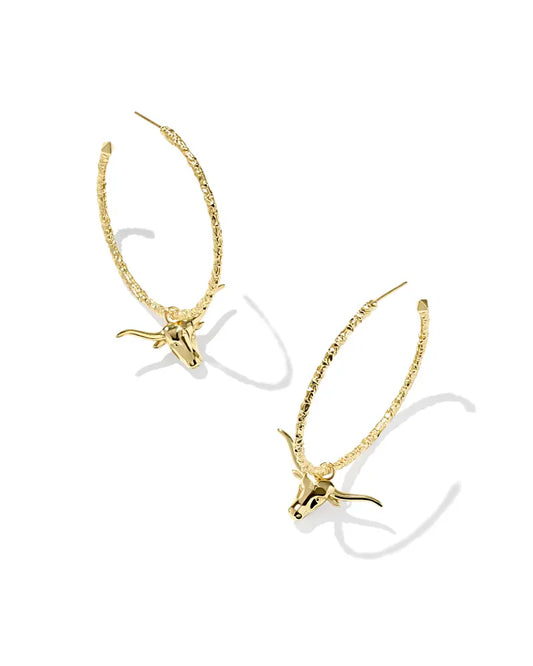9608887111 Kendra Scott Longhorn Hoop Earrings