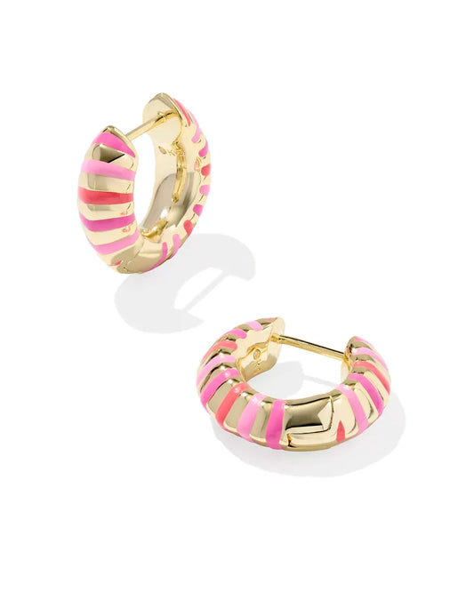 9608881488 Kendra Scott Mikki Enamel Huggie Earrings