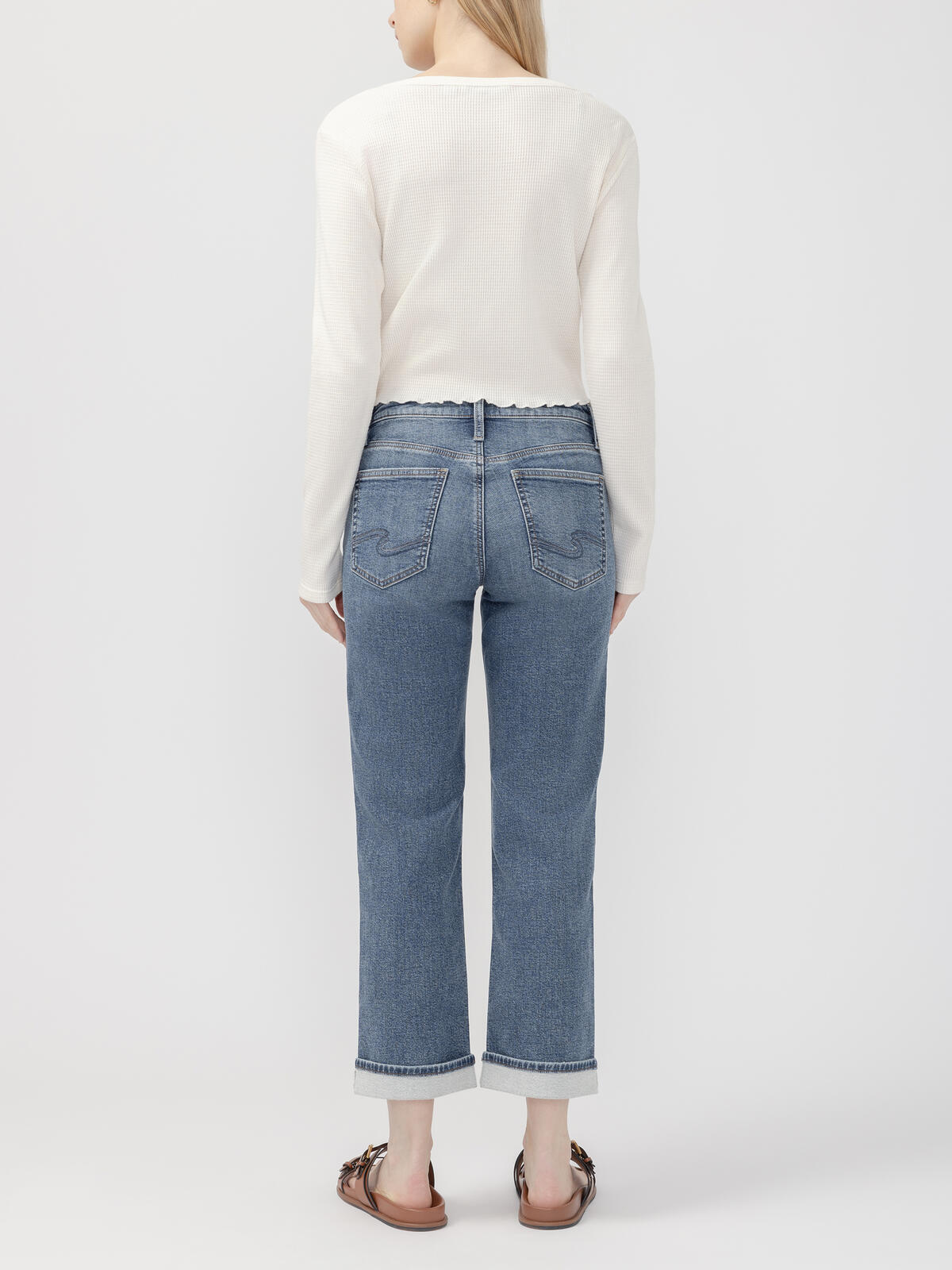L23426CKF221 Silver Jeans Co. Chelsea Boyfriend Mid Rise 29" Inseam