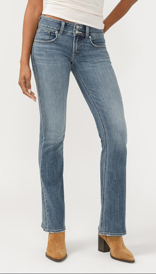 L90703CVS317 Silver Jean Co Britt Boot Cut