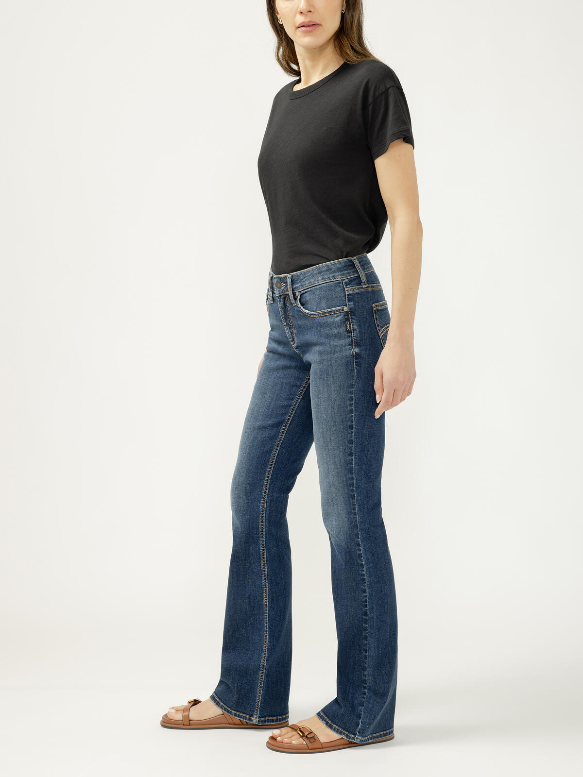 L93719SIA359 Ladies Silver Jeans Co. Suki Bootcut