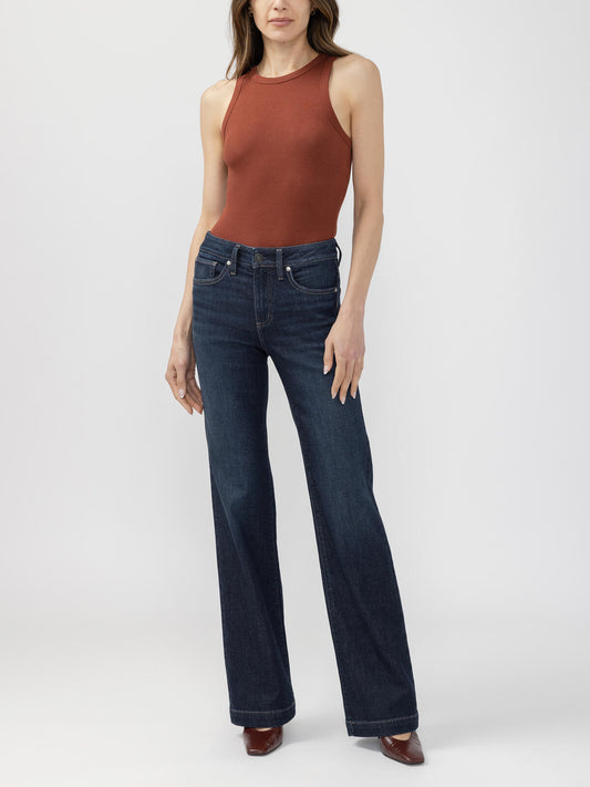 L94503CKF420 Silver Jeans Co. Avery Trouser Curvy High Rise - 31" Inseam