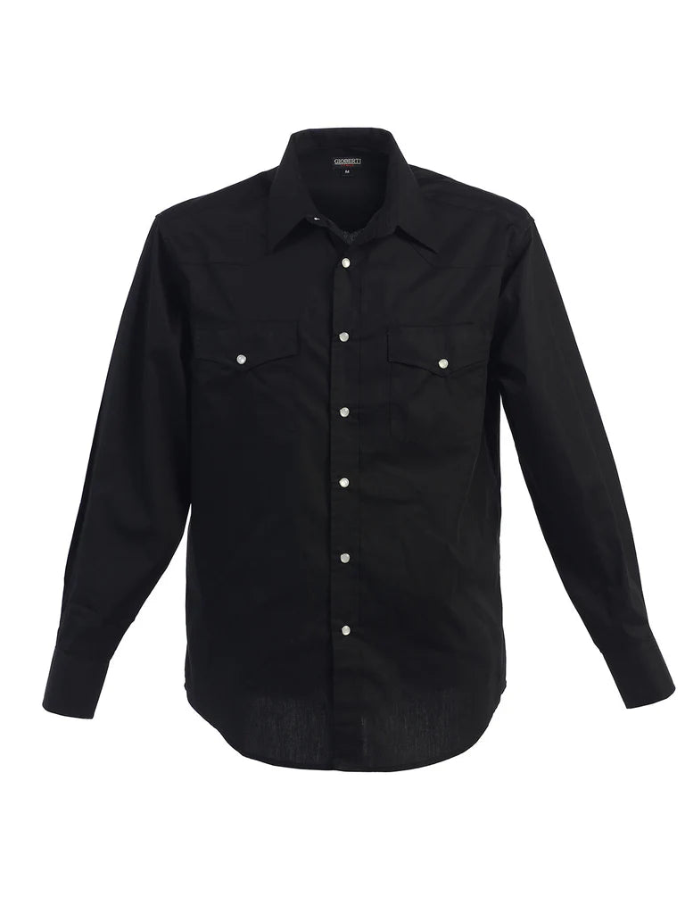 LS-95W Gioberti Black Men's Snap Down