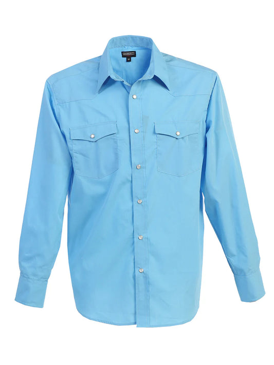 LS-95W Gioberti Light Blue Men's Snap Down