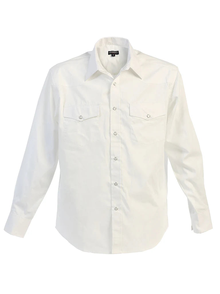 LS-95W Gioberti White Men's Snap Down