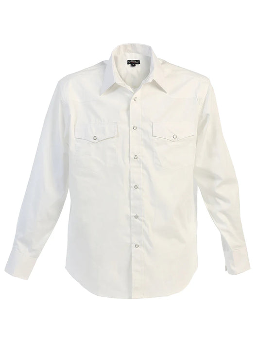LS-95W Gioberti White Men's Snap Down